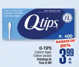 Jean Coutu Q-TIPS Cotton swabs offer
