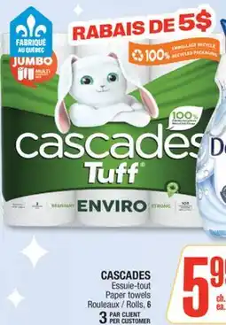 Jean Coutu CASCADES Essuie Paper towels offer