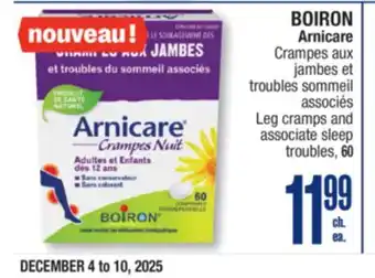 Jean Coutu BOIRON Arnicare Leg cramps and associate sleep troubles offer