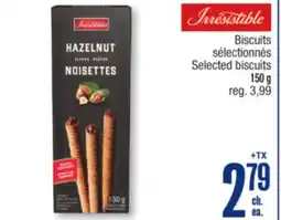 Jean Coutu IRRESISTIBLE Selected biscuits offer