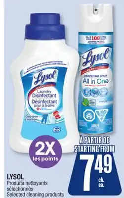 Jean Coutu LYSOL Selected cleaning products offer