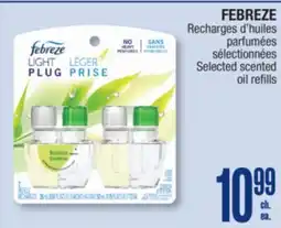 Jean Coutu FEBREZE Selected scented oil refills offer