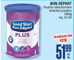 Jean Coutu BON DÉPART Selected powders offer