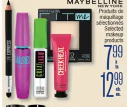 Jean Coutu MAYBELLINE Selected makeup products offer