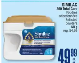 Jean Coutu SIMILAC 360 Total Care Selected powders offer