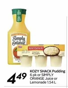Safeway Kozy Shack Pudding offer