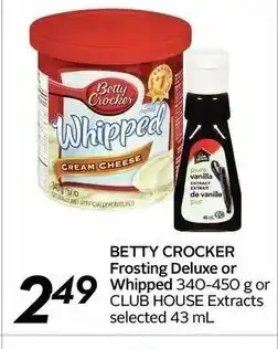 Safeway Betty Crocker Frosting Deluxe or Whipped offer
