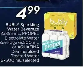 Safeway Bubly Sparkling Water Beverage offer