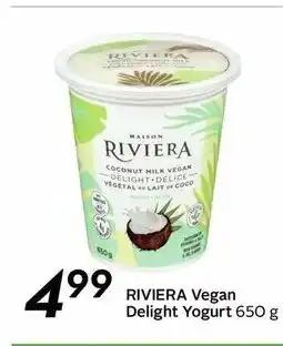 Safeway Riviera Vegan Delight Yogurt offer