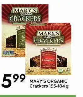 Safeway Mary's Organic Crackers offer