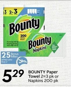 Safeway Bounty Paper Towel offer