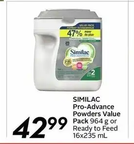 Safeway Similac Pro-Advance Powders Value Pack offer