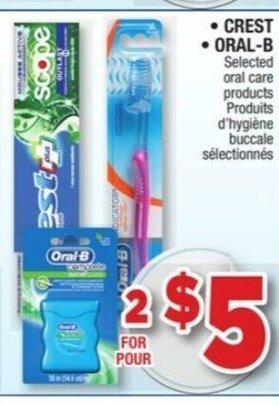 Jean Coutu Crest Oral-B offer