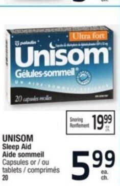 Jean Coutu Unisom offer