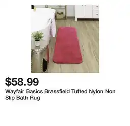 Wayfair Wayfair Basics Brassfield Tufted Nylon Non Slip Bath Rug offer