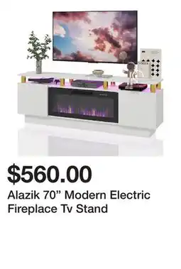Wayfair Alazik 70 Modern Electric Fireplace Tv Stand offer