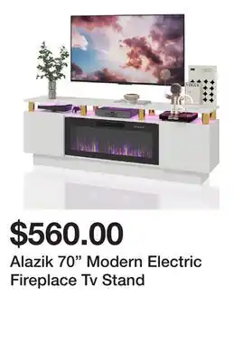 Wayfair Alazik 70 Modern Electric Fireplace Tv Stand offer