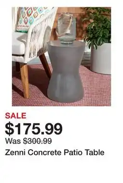 Wayfair Zenni Concrete Patio Table offer