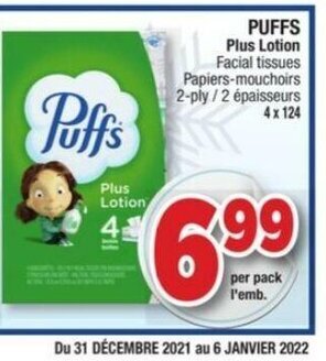 Jean Coutu Puffs Plus Lotion offer