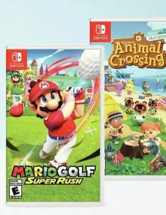 Walmart Mario Golf: Super Rush or Animal Crossing: New Horizons for Nintendo Switch offer