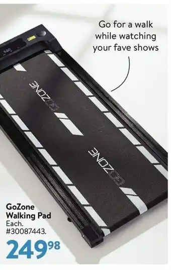 Walmart GoZone Walking Paf=d offer