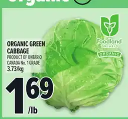 Metro ORGANIC GREEN CABBAGE offer