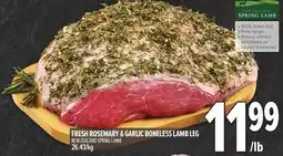 Metro FRESH ROSEMARY & GARLIC BONELESS LAMB LEG offer