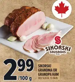 Metro SIKORSKI GRANDMA OR GRANDPA HAM offer