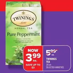 Metro TWININGS TEA offer