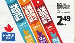 Metro MAPLE LEAF MIGHTY PROTEIN CHICKEN STICKS offer