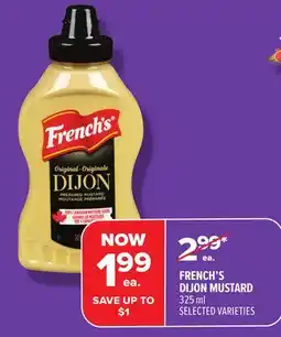 Metro FRENCH'S DIJON MUSTARD offer