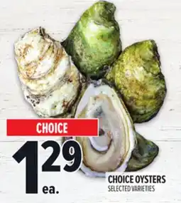 Metro CHOICE OYSTERS offer