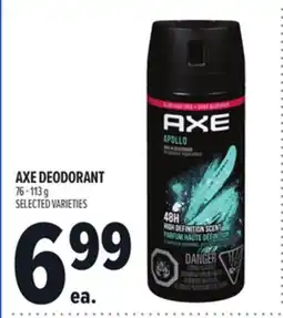 Metro AXE DEODORANT offer