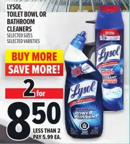 Metro LYSOL TOILET BOWL OR BATHROOM CLEANERS offer