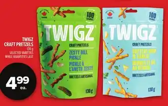 Metro TWIGZ CRAFT PRETZELS offer