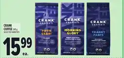 Metro CRANK COFFEE offer
