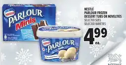 Metro NESTLÉ PARLOUR FROZEN DESSERT TUBS OR NOVELTIES offer