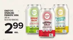 Metro CRAZY D'S SPARKLING PREBIOTIC SODA offer
