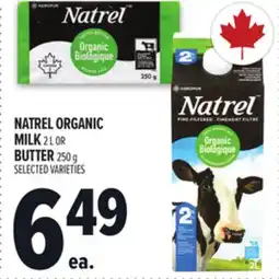 Metro NATREL ORGANIC MILK offer