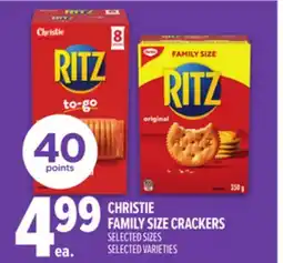Metro CHRISTIE FAMILY SIZE CRACKERS offer