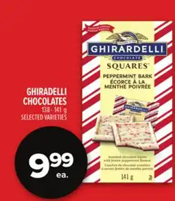 Metro GHIRADELLI CHOCOLATES offer