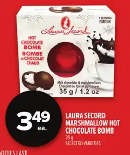 Metro LAURA SECORD MARSHMALLOW HOT CHOCOLATE BOMB offer