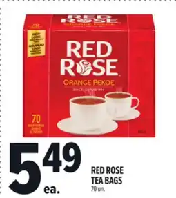 Metro RED ROSE TEA BAGS offer