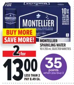 Metro MONTELLIER SPARKLING WATER offer