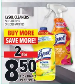 Metro LYSOL CLEANERS offer