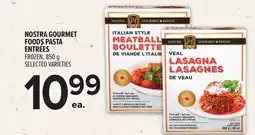 Metro NOSTRA GOURMET FOODS PASTA ENTRÉES offer