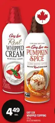 Metro GAY LEA WHIPPED TOPPING offer