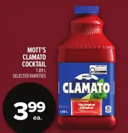 Metro MOTT'S CLAMATO COCKTAIL offer