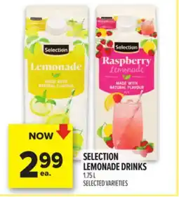 Metro SELECTION LEMONADE DRINKS offer