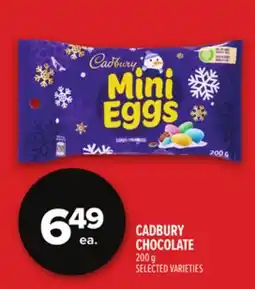 Metro CADBURY CHOCOLATE offer
